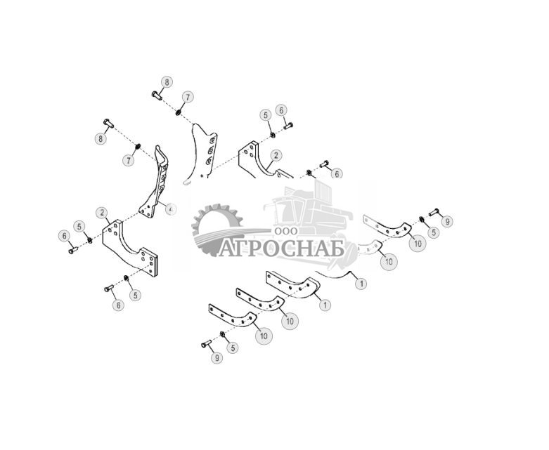 Ограждение направляющих цепи и звездочки гусеничного привода - ST10405 7.jpg